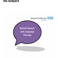 Walsall Speech Therapy(@SpeechWalsall) 's Twitter Profile Photo