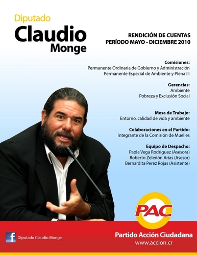 Diputado del PAC. Maneja las Gerencias de Ambiente y Pobreza y Exclusión Social. Miembro de Comisiones Permanentes de Gobierno y Administración y de Ambiente.