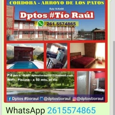 dptos. para turismo de temporada arroyo de los patos