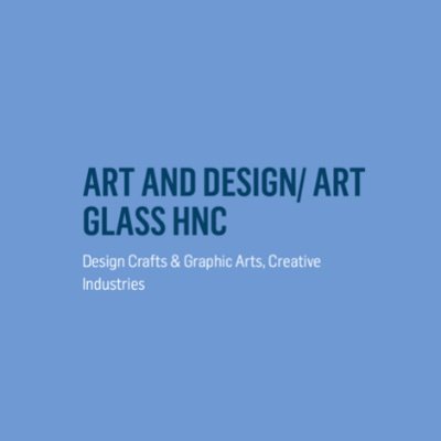 Twitter page of City of Glasgow College Art Glass Department.
Full-time Day and Evening/Weekend courses.