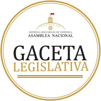 Cuenta Oficial de la Gaceta Legislativa de la Asamblea Nacional de Venezuela (@asambleave).