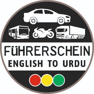 Learn German Driving License Theory English to Urdu