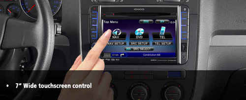 The Volkswagen approved Kenwood multimedia navigation system designed especially for the Volkswagen group, the car audio, multimedia system.