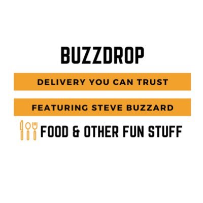 BuzzDrop 🐝 is a food delivery service with a personal touch. It features Steve Buzzard of Buzzardball. No charge + tip is optional