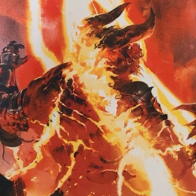 MTG/デジモン/ウルトラマン/ / 赤のメル・ジョニーです。鍛冶の神、パーフォロス信者🔥 ミノタウルスがちらっとでも映ってるカード、集めてます🐃