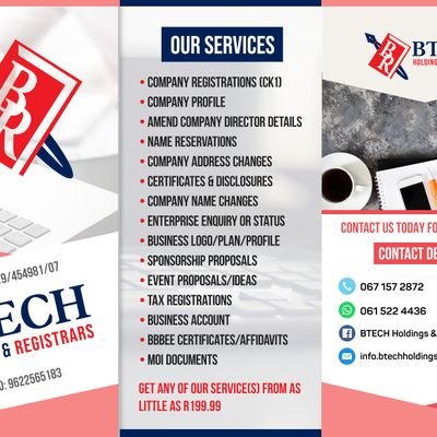 Company Registrations|Email: info.btechholdings@gmail.com|https://t.co/y4d42NcTLx|WhatsApp: 0615224436