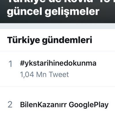 #ykstarihinedokunma 
TEPKİ İÇİN AÇILMIŞ BİR HESAPTIR