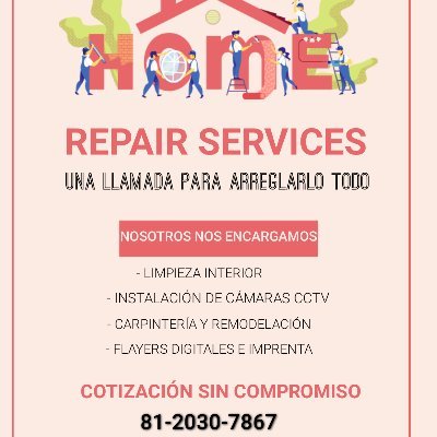 HOME Repair Services

MULTISERVICIOS PROFESIONALES
HOGAR / NEGOCIO