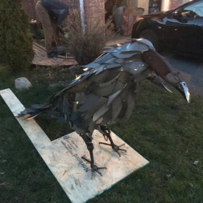 Dave Harries is a mixed media artist from Ottawa, Canada. Creator of Crowvid19, a 7 foot metal crow which helped to raise over $13K for the Ottawa Food Bank