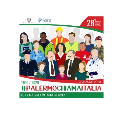 Account ufficiale manifestazione 23 maggio 2018 #palermochiamaitalia #23maggio #navedellalegalità