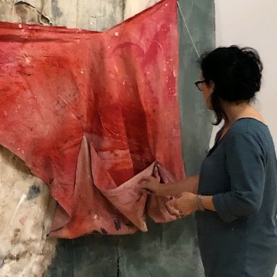 My sculptural drawings and paintings map memories of human interaction, manifested by broken, cut, torn, unraveled, painted, and sewn materials.