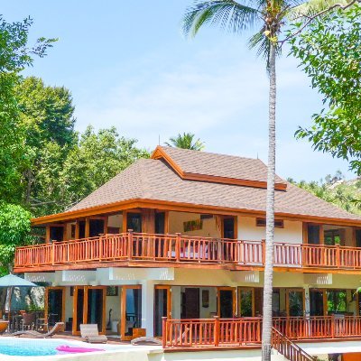 Villa Vadee is a Large Private 4 Bedroom Luxury Villa with Swimming Pool. Located 500 m from the beach, the Villa overlooks the twin bays of Thong Nai Pan Noi