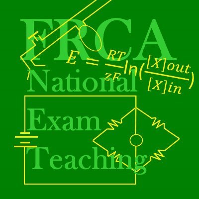 Official page for the FRCA National Exam Teaching sessions!
DM us, visit our website or email us!
http://frcanet. unaux .com/
NET.FRCA@gmail .com
- @DrLewis91