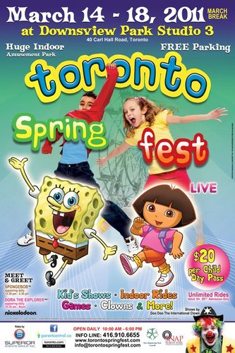 Spring fest at downsview park. From march 14th to the 18th. Come for games, rides, food and lots of fun! http://t.co/zGK5bXLE5X