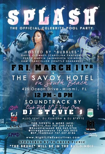 splash_at_savoy's profile picture. Official Celebrity Pool Party in Southbeach Spring Break and Winter Music Conference 2011. Savoy Hotel 425 Ocean Drive 12-8pm. Come party with us March 11th!!