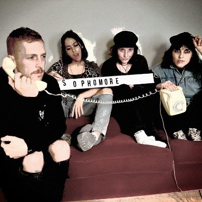 Sophomore is an infusion of members from various bands such as girl grunge trio 'Valentiine', & punk-pop duo 'Mannequin Death Squad.  Melbourne, Australia,