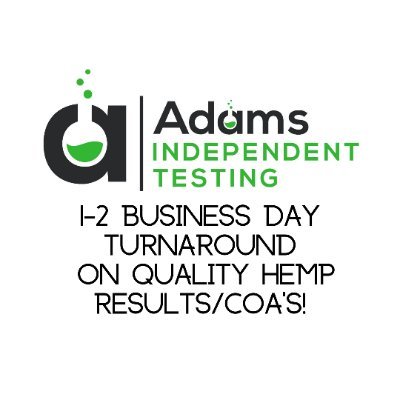 Adams Independent Testing
Independent, third-party hemp testing lab 🧪 1-2 Business Day turnaround time with REAL customer service!