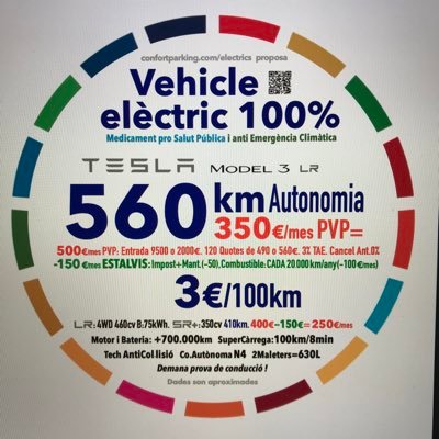EinaCp's profile picture. Tesla Model 3 Eina per a ConfortParking