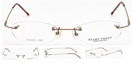 Rimless eyeglasses are frames that have little or no frame wrapping around the lenses themselves. This gives the glasses a more streamlined look.