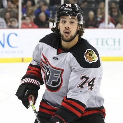Texeira in his third year as a defenseman, co-captain with Indy Fuel
