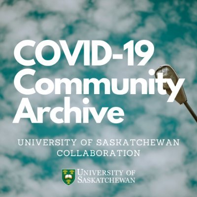 The COVID-19 Community Archive is a community-driven digital archive of life in Saskatchewan during the COVID-19 pandemic.
https://t.co/UK9K3BrVqQ