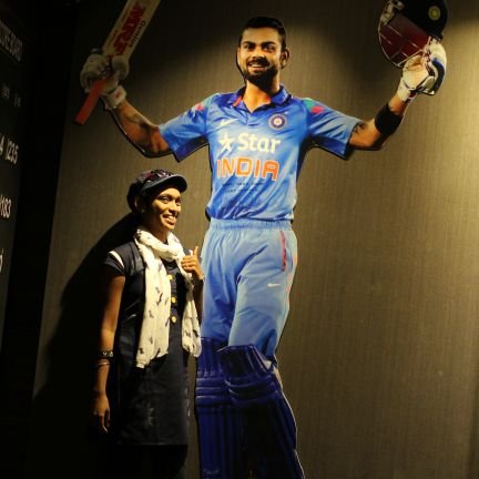 Cricket lover.
Die hard fan of Virat Kohli
waiting 5th Nov. every year.
dream to meet VK.
Virat is just not a STAR, it is an EMOTION which I'm living EVERYDAY.