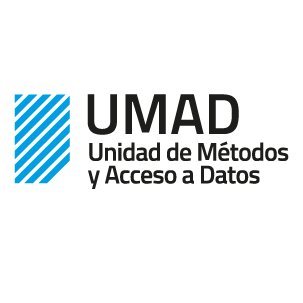 Unidad de Métodos y Acceso a Datos - Facultad de Ciencias Sociales 
@fcsudelar @Udelaruy
Repo: https://t.co/Th8TT1ACqt…
Data: https://t.co/fVidlforwx