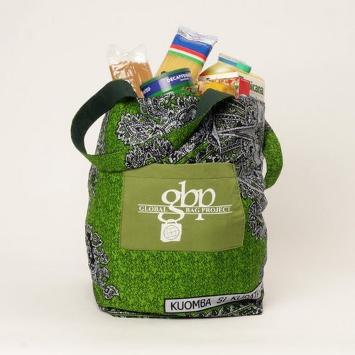 Preserve our planet and help feed an African family by using a reusable tote bag.