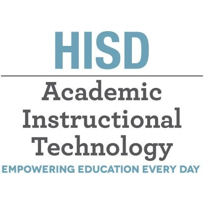 @HoustonISD's Academic Instructional Technology Team. 
Empowering students & teachers through literacy & technology.
@HISD_DMOL @HISDLibraryServ @HISDPowerUp