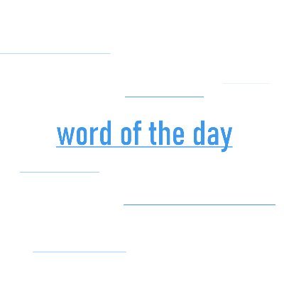 A word of the day keeps the doctor away...

Stay healthy😷

Instagram: awordoftheday
Email: wordoftheday-support@mail.de