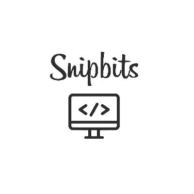 snipbitsdev's profile picture. Short code snippets and Development Blog Posts
IG : https://t.co/96LdawP352
FB: https://t.co/tfi7nTaSRJ