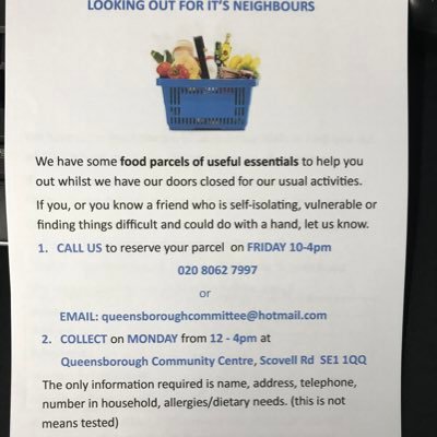 community centre in Southwark over35 years organising activities an events for the elderly an vulnerable and local families in our community
