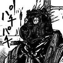 posting beastars panels but legosi is swapped out with (lizard) kaiman from dorohedoro. potential spoilers.