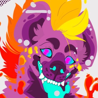 lavalamp_hyena's profile picture. 💜💛💜 Idiaha • lavalamp hyena • 24  • she/they • occasionally an artist • always annoying • banner by @cryenart • icon by @RogueGhost16 💜💛💜