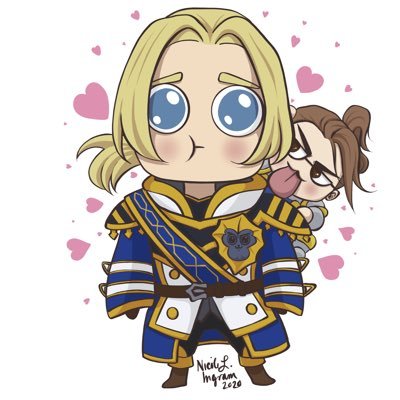 I draw stuff. Soft Anduin Wrynn artist. WoW all day. Cat & pup snuggler extraordinaire. She/They~Pan