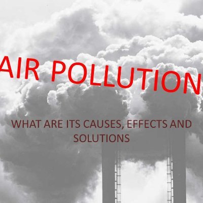 Air pollution is a serious threat to human health. With every single breath, you’re breathing, the number of air pollutants. Some air pollutants are poisonous a