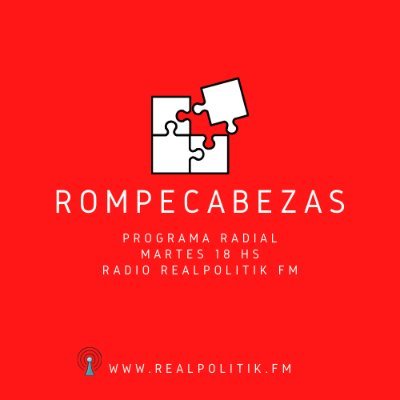Programa radial, todos los martes 18 hs por radio REALPOLITIK FM.

Somos @gonzacarranza23, @cataluger y @monzonagustinez