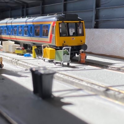 oo gauge depot layout based in the early 90s, with a touch of artistic license.