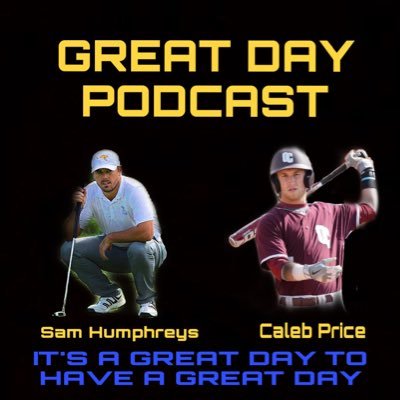 GREAT DAY PODCAST! Subscribe anywhere you get your podcasts! Hosts @samhumphreys34 and @calebprice1 talk sports and entertainment with great guests!