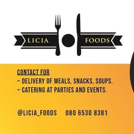 Food, soup and snacks vendor in Ilorin.
Sundays - Fridays
place orders with a day notice
payment validates orders!
https://t.co/oFtBWJEI6o
ig: @licia_foods