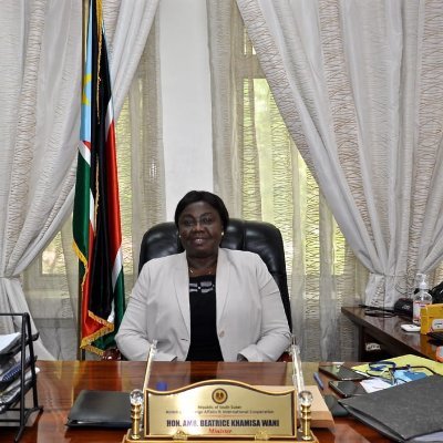 The Minister of Foreign Affairs & International Cooperation, Republic of South Sudan. Hon, Beatrice Khamisa Wani.