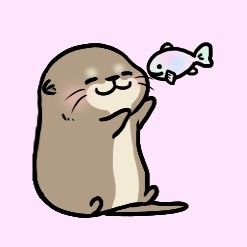 お値下♡未使用1点限定新作可愛いカワウソスタンピンアップ スタンプ