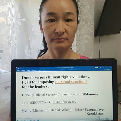 Human rights movement volunteer from Kazakhstan