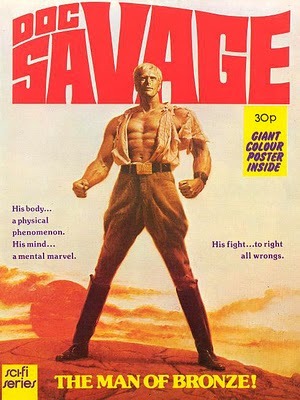 slightly over-weight foundry owner/sculptor (bronze casting) with a misguided childhoood belief that Doc Savage was his dad....funny