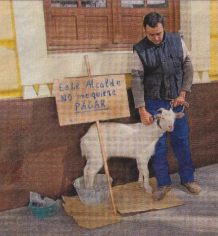 la cabra que cobra a los alcaldes.
