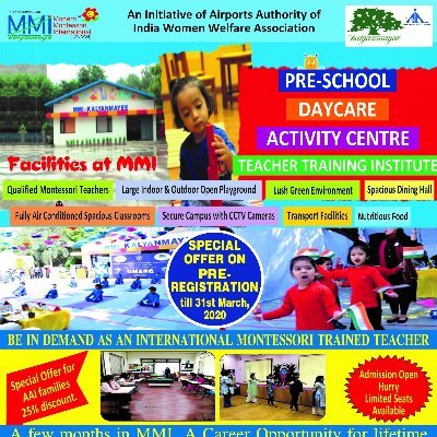 (MMI) Modern Montessori International - Kalyanmayee - A LEADER in Montessori Education | Preschool & Daycare | Teachers Training
Pocket B, INA Colony, New Delhi