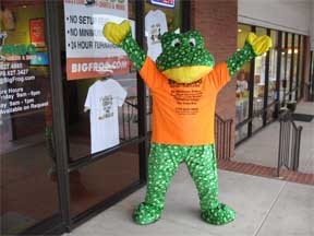 Big Frog is a big leap forward in custom printed t-shirts! Big Frog custom t-shirts are perfect for any event, family reunions, teams, or schools.