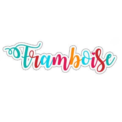 Framboise 
Papelería, diseños, imágenes y todo tipo de recursos digitales.