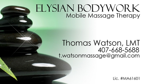 Licensed massage therapist: MA61601