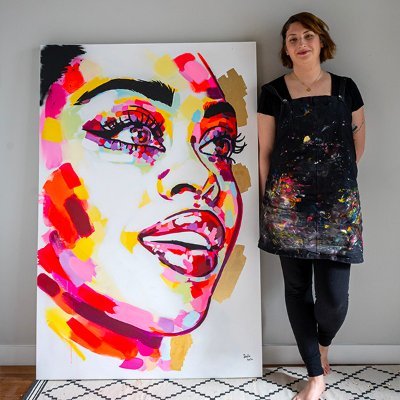 Colorful portrait Artist